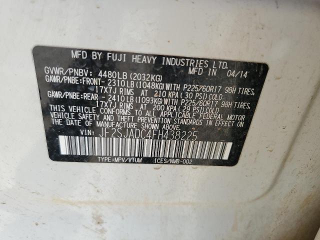 2015 SUBARU FORESTER 2 - JF2SJADC4FH438225