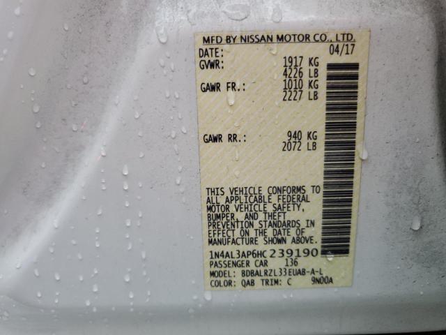 2017 NISSAN ALTIMA 2.5 - 1N4AL3AP6HC239190