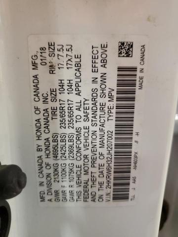 2018 HONDA CR-V LX - 2HKRW6H32JH207002