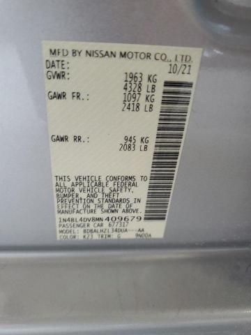 2021 NISSAN ALTIMA SV - 1N4BL4DV8MN409679