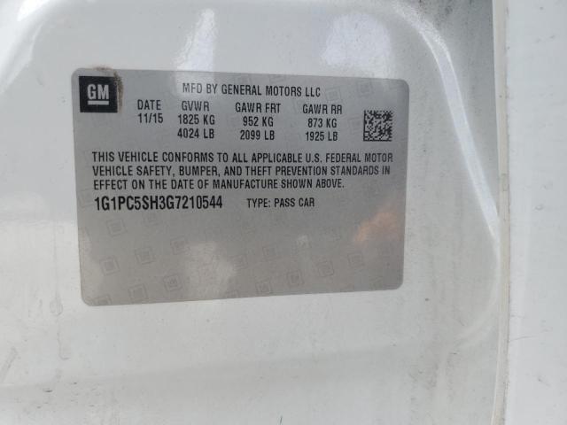 2016 CHEVROLET CRUZE LIMI 1G1PC5SH3G7210544