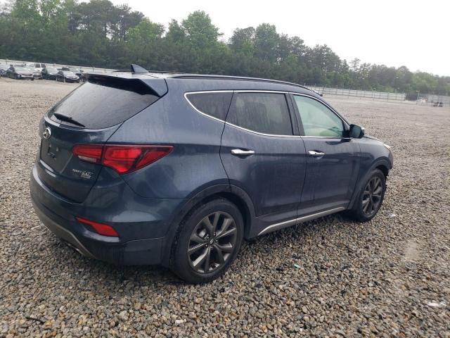 Vin: 5xyzw4la2hg497432, lot: 58129535, hyundai santa fe 20173