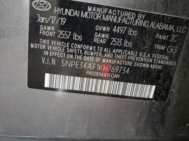 2019 HYUNDAI SONATA LIM - 5NPE34AF1KH769734