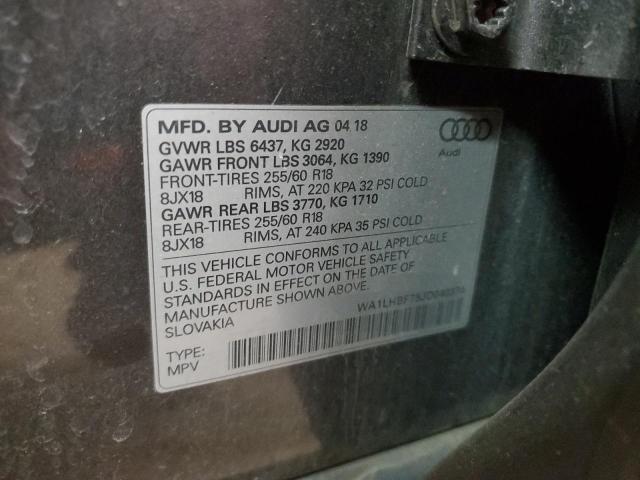 2018 AUDI Q7 PREMIUM WA1LHBF75JD040374