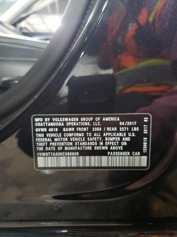 2017 VOLKSWAGEN PASSAT SE - 1VWGT7A33HC068906