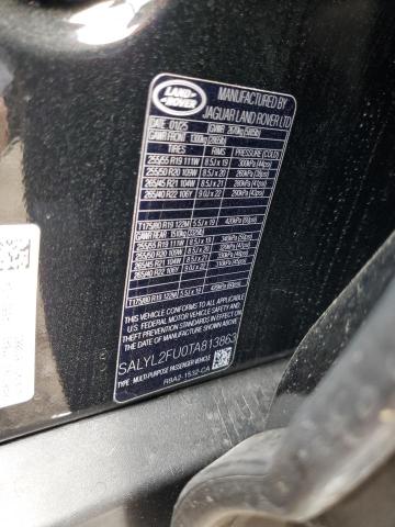 2026 LAND ROVER RANGE ROVE SALYL2FU0TA813863