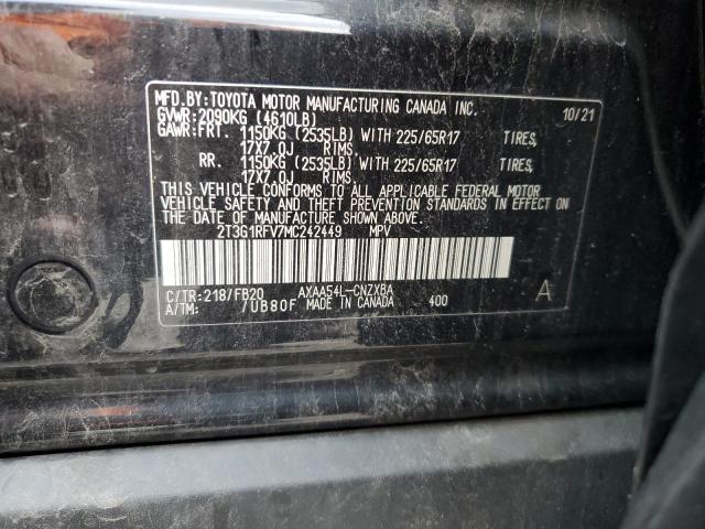 2021 TOYOTA RAV4 LE - 2T3G1RFV7MC242449