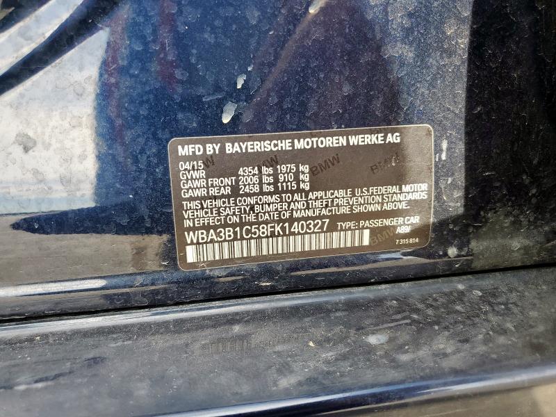 2015 BMW 320 I WBA3B1C58FK140327