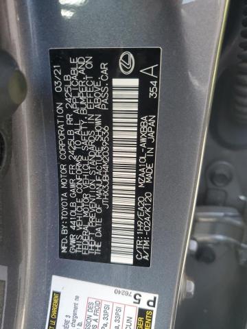 2021 LEXUS UX 200 JTHX3JBH4M2039536