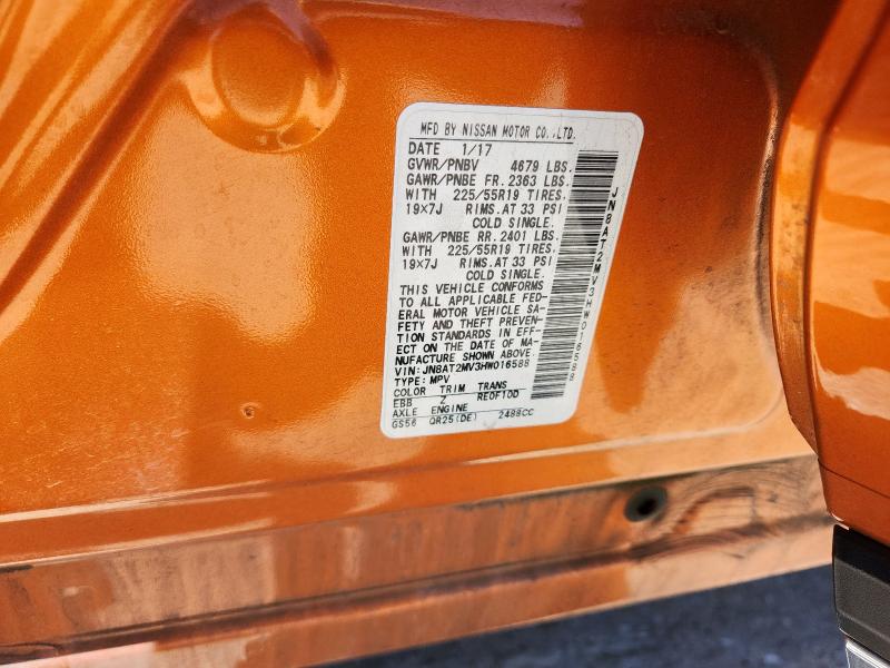 2017 NISSAN ROGUE S - JN8AT2MV3HW016588