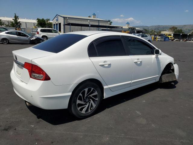 HONDA CIVIC LX 2009 white  gas 19XFA16509E045895 photo #4
