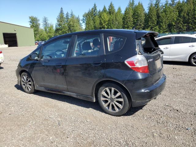 HONDA FIT SPORT 2013 black  gas JHMGE8H52DC046348 photo #3
