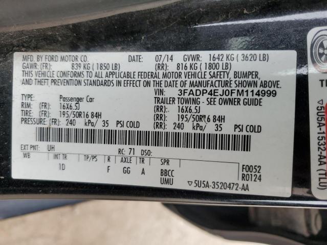 2015 FORD FIESTA SE - 3FADP4EJ0FM114999