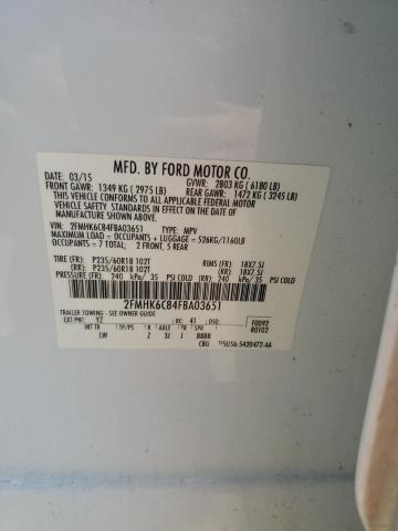 2015 FORD FLEX SEL - 2FMHK6C84FBA03651