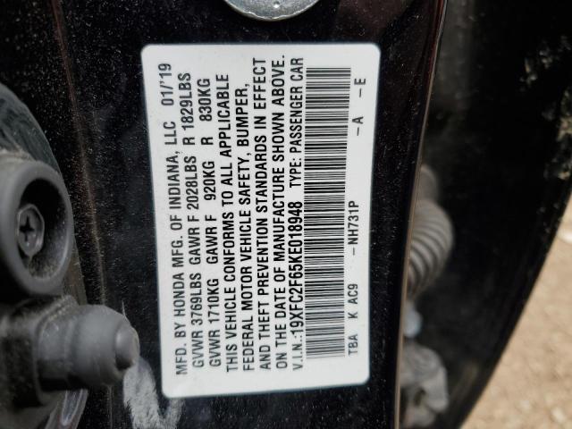 2019 HONDA CIVIC LX - 19XFC2F65KE018948