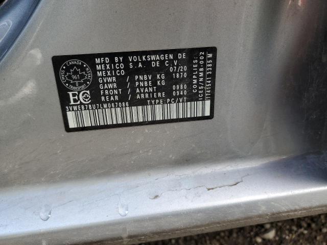 2020 VOLKSWAGEN JETTA SEL 3VWEB7BU7LM067086