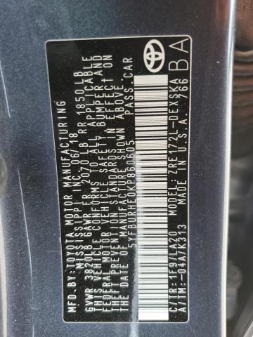 2019 TOYOTA COROLLA L - 5YFBURHE0KP860605