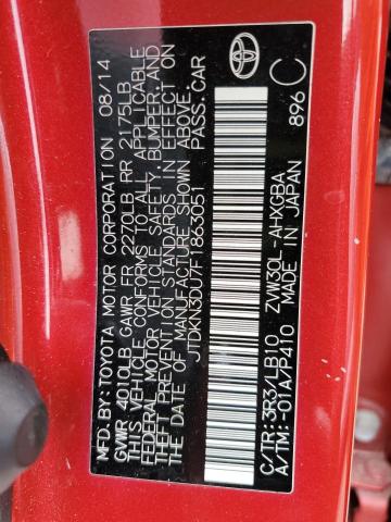 2015 TOYOTA PRIUS - JTDKN3DU7F1863051