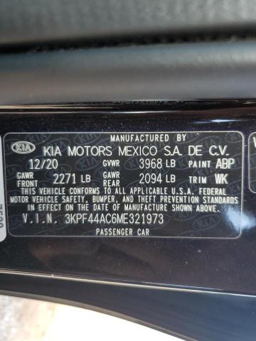 2021 KIA FORTE GT 3KPF44AC6ME321973