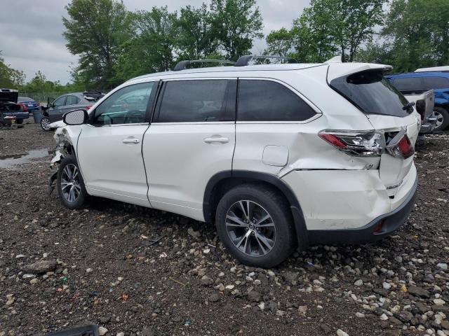 Vin: 5tdjkrfhxgs349898, lot: 57829775, toyota highlander xle 20162