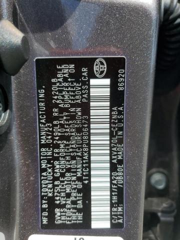 2023 TOYOTA CAMRY LE 4T1C11AK8PU806473