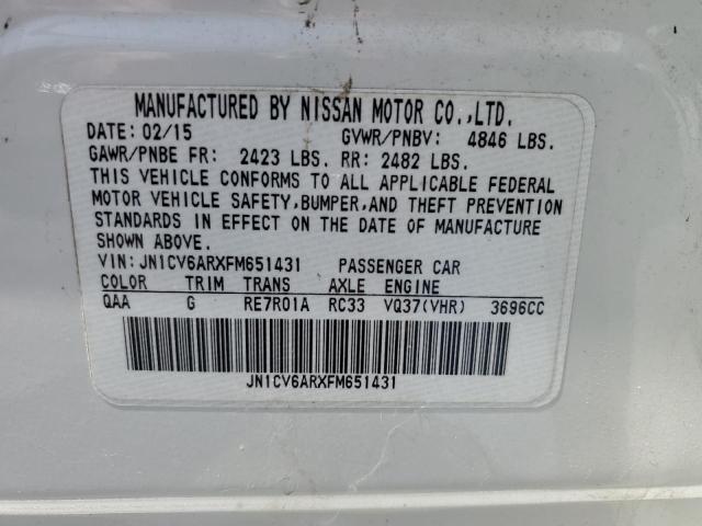 2015 INFINITI Q40 JN1CV6ARXFM651431