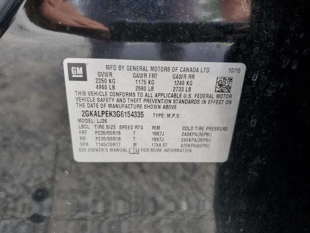 2016 GMC TERRAIN SL - 2GKALPEK3G6154335