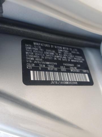 2021 NISSAN ROGUE SPOR JN1BJ1AV0MW302349
