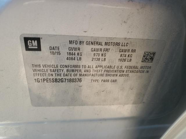 2016 CHEVROLET CRUZE LIMI - 1G1PE5SB2G7180376
