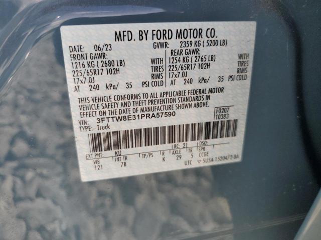 2023 FORD MAVERICK X - 3FTTW8E31PRA57590
