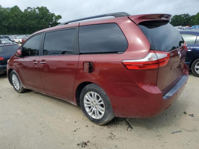 TOYOTA SIENNA XLE 2015 red sports v gas 5TDYK3DC4FS643881 photo #3