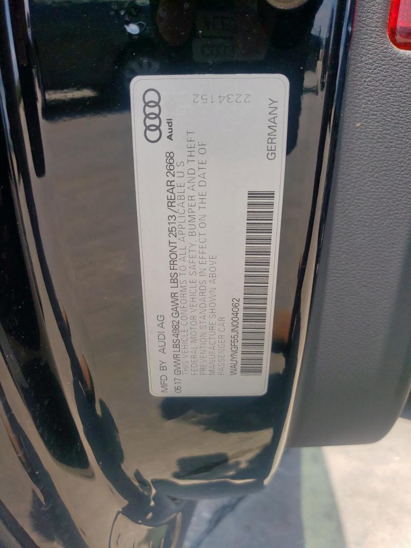 2018 AUDI A5 PREMIUM - WAUYNGF55JN004062