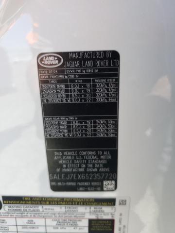 2025 LAND ROVER DEFENDER 1 SALEJ7EX6S2357720