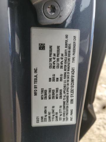 2021 TESLA MODEL 3 - 5YJ3E1EC5MF914341