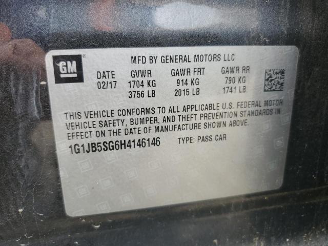 2017 CHEVROLET SONIC LS - 1G1JB5SG6H4146146