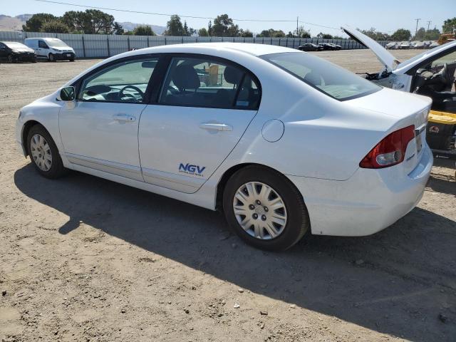 HONDA CIVIC GX 2010 white  compressed natural gas 19XFA4F58AE000743 photo #3