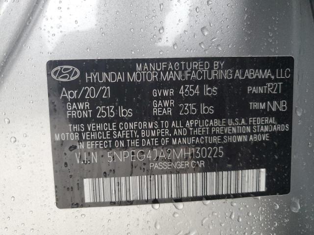 2021 HYUNDAI SONATA SE 5NPEG4JA2MH130225