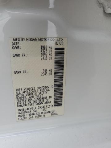 2020 NISSAN ALTIMA SR - 1N4BL4CV5LC266329