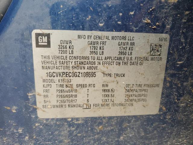 2016 CHEVROLET SILVERADO - 1GCVKREC0GZ108695