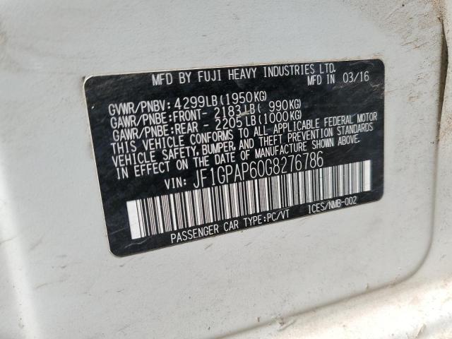 2016 SUBARU IMPREZA SP JF1GPAP60G8276786