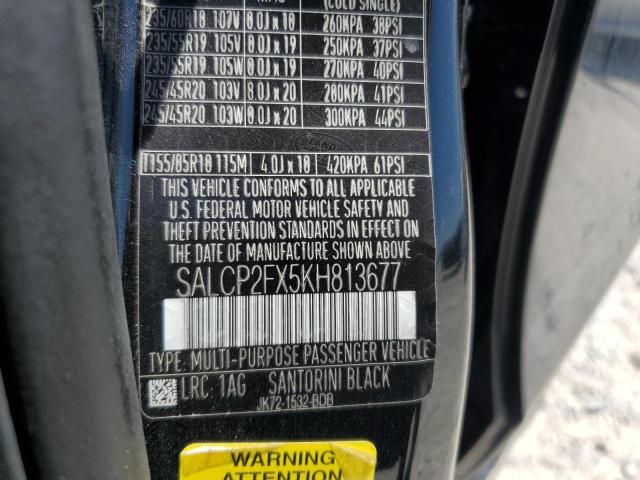 2019 LAND ROVER DISCOVERY SALCP2FX5KH813677
