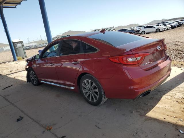 HYUNDAI SONATA SPO 2017 red  gas 5NPE34AF3HH587588 photo #3