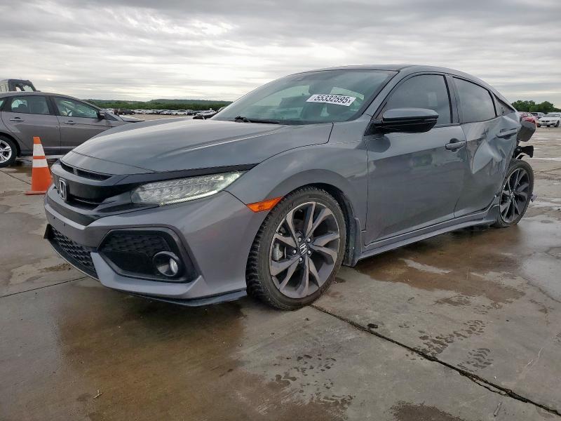 HONDA CIVIC SPOR 2019 gray  gas SHHFK7H92KU226124 photo #1