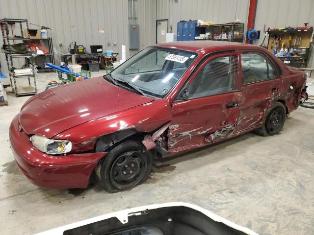 CHEVROLET GEO PRIZM 2000 burgundy sedan 4d gas 1Y1SK5289YZ401410 photo #1