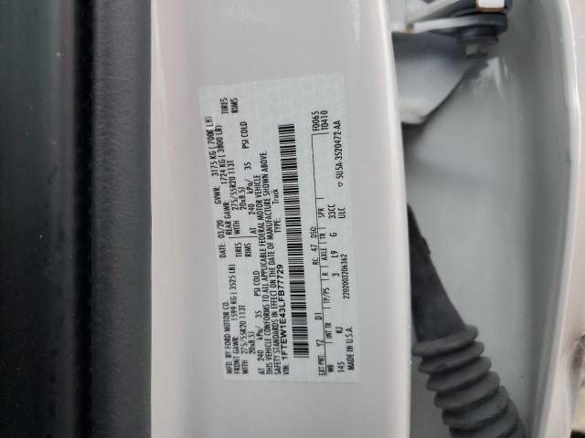 2020 FORD F150 SUPER - 1FTEW1E43LFB77729