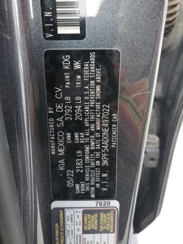 2022 KIA FORTE GT L - 3KPF54AD0NE497022