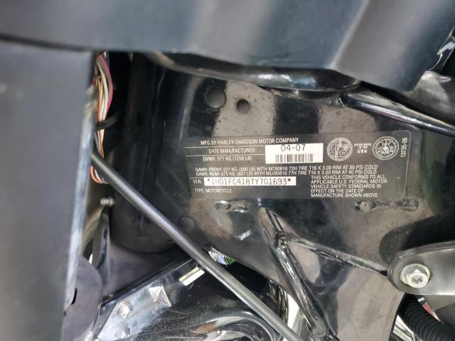 2007 HARLEY-DAVIDSON FLHTCUI 1HD1FC4187Y701693