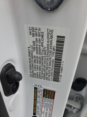2021 HONDA CR-V EXL 5J6RW1H81MA005823