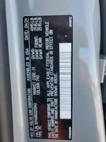 2024 VOLVO S60 CORE 7JRL12FK0RG325042