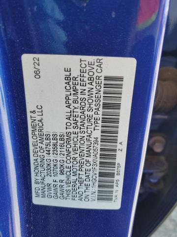 2022 HONDA ACCORD SPO - 1HGCV1F3XNA057394